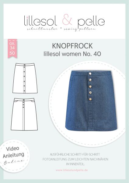 Schnittmustertitelbild Knopfrock lillesol women Nr. 40